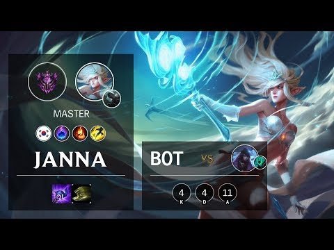 Janna Bot vs Aphelios - KR Master Patch 10.9