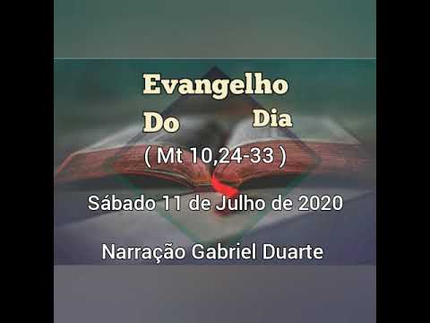 Evangelho do dia 11/07/2020 Com Reflexão ( Mt 10,24-33 )