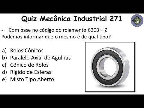 Quiz Mecânica Industrial Nº 271 - Qual o tipo do rolamento?