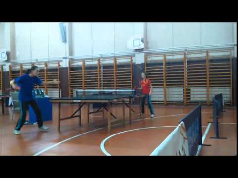 Iva Dimitrievska & Ana turnir vo ping pong Zdravje radovo Skopje polufinale