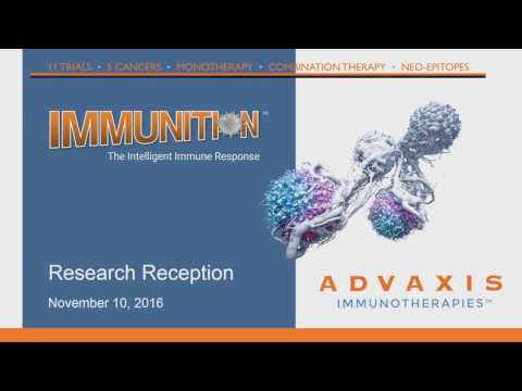 Advaxis Research Reception at SITC 2016