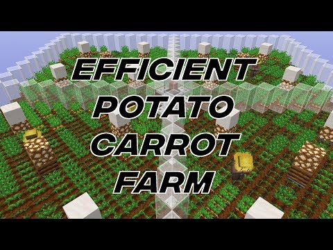 AFK Carrot & Potato Farm - ilmango — Minecraft farm tutorial thumbnail