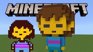 How to build Frisk in Minecraft (Undertale)