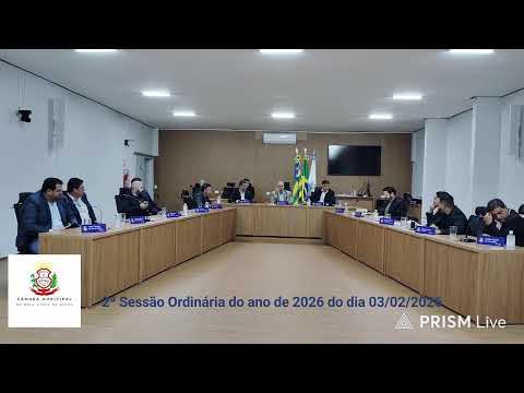 2ª Sessão Ordinária do ano de 2026 do dia 03 de fevereiro de 2025.