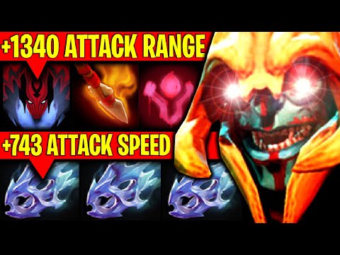 AGGRESSIVE MODE..!! Max Range & Attack Speed Huskar 3x Moon Shard 7.27c | Dota 2