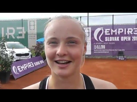 EMPIRE Slovak Open 2016: QF, interview, Rebecca Sramkova (SVK) - Kuzmova (SVK) 6-3, 6-4