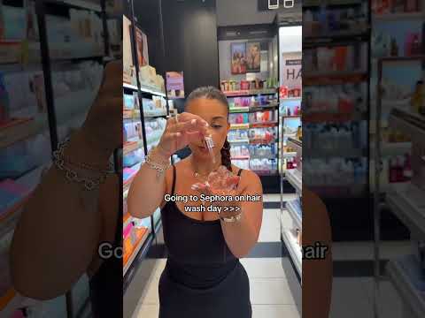 Life hack: going to Sephora on hair wash day and using all the expensive products #sephora