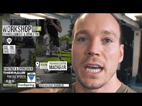 Mein aktuelles TRAINING und mein WORKSHOP Schnelligkeit und Athletik 2018