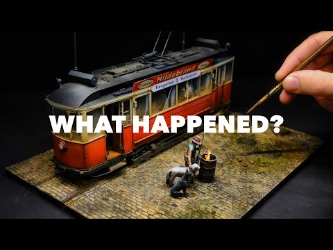 A Man and His Dogs After the Apocalypse | Diorama