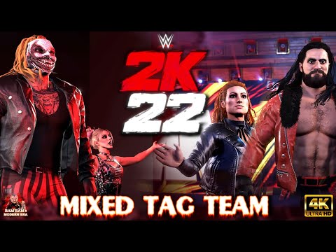 WWE 2K22 - MIXED TAG TEAM: The Fiend & Alexa Bliss VS. Becky Lynch & Seth Rollins [4K PS5 GAMEPLAY]