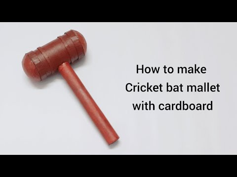 DIY Cricket bat mallet making with cardboard