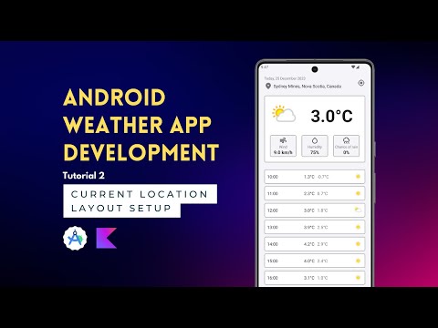 Android App Development | Weather App | Tutorial 2 | Location Layout Setup | Android Studio 🚀
