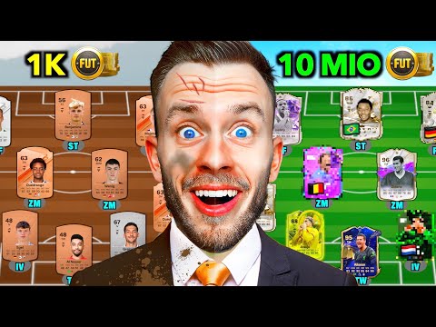 1.000 vs 10.000.000 Münzen Team in FC 24! 👀🤑 (*sehr wild*)