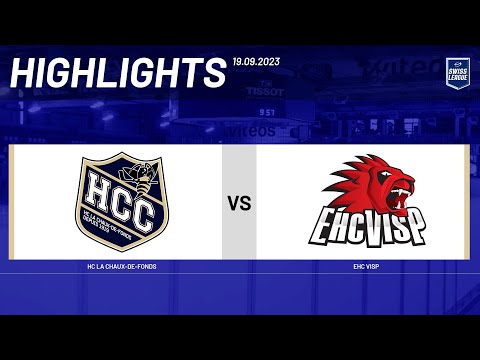 HC La Chaux-de-Fonds vs. EHC Visp Highlights - 19 septembre, 2023