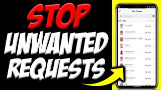 How To Disable Unwanted Add Requests on Snapchat 👻| Stop Strangers From Adding You on Snapchat