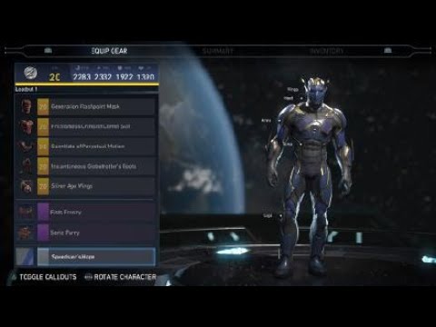 Injustice 2 Flash Epic Gears, Shades, Premiere skins and ability so Far