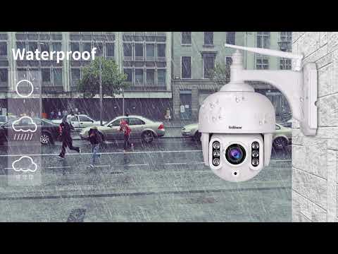 Sricam 1080P outdoor PTZ Dome camera with Microphone ,Speaker