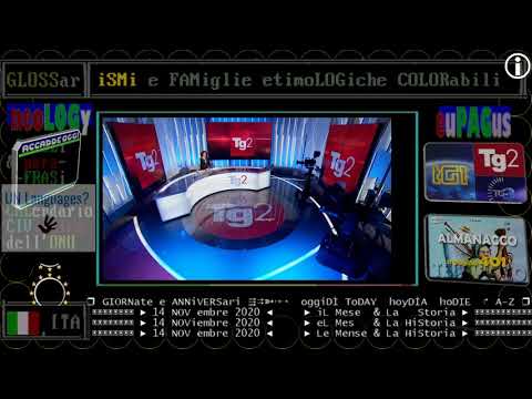 TITOLi TG2 giorno 14 NOVembre 2020 Sabato, prima notizia del giorno