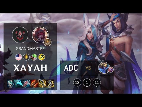 Xayah ADC vs Ezreal - NA Grandmaster Patch 11.12