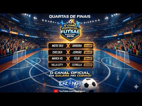 COPÃO INTERMUNICIPAL DE FUTSAL DE MANOEL URBANO 2026 - QUARTAS DE FINAL