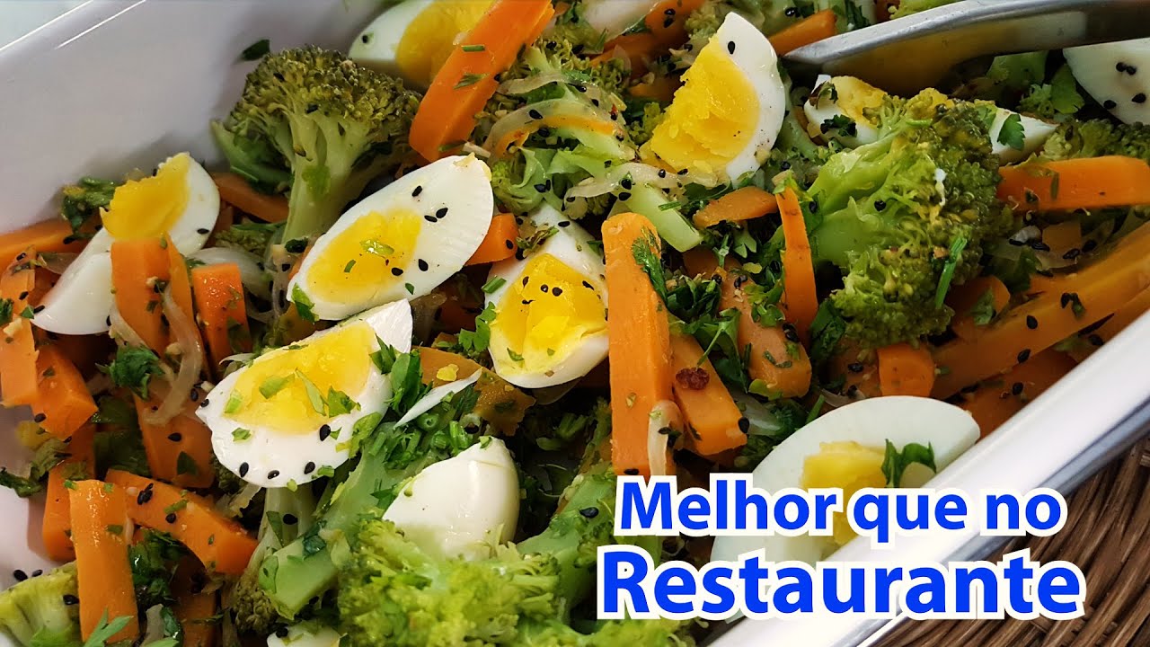 Salada de Brócolis Melhor do que a do Restaurante