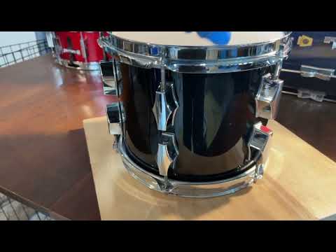 Fibes Austin Era Maple 10X8 tom Black Lacquer **RARE** image 7