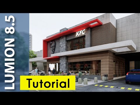 Lumion 8 REALISTIC Render Tutorial #1 KFC Video