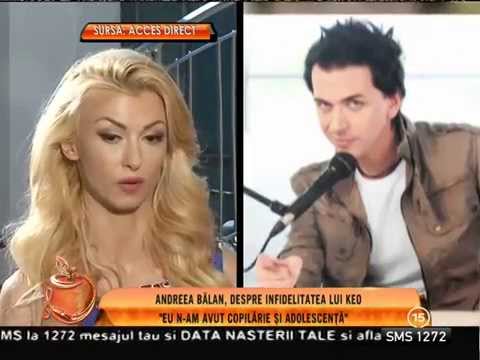 Andreea Bălan a aflat toate amănuntele amantlâcului dintre Keo şi Misty  partea II