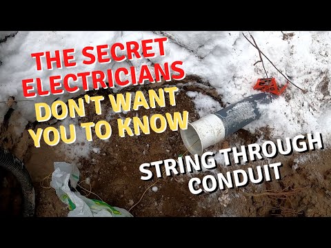 Watch This! How to Easily Run a Pull String through Conduit or Pipe