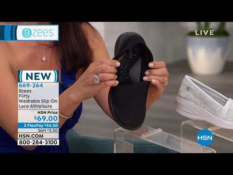 Bzees Flirty Washable SlipOn Lace Athleisure
