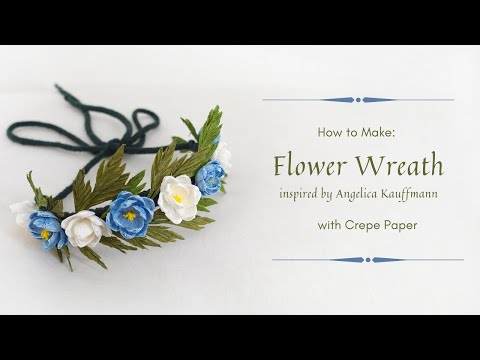 PAINTER'S  FLOWER COLLECTION - FLOWER WREATH inspired by Angelica Kauffmann | Sneak Peak