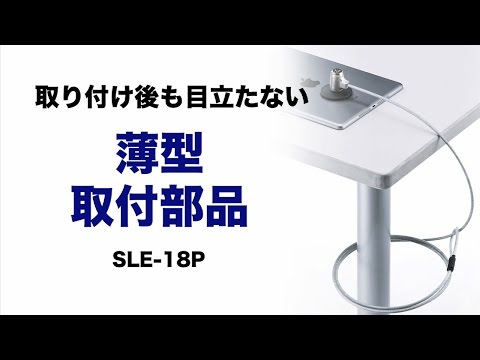 SLE-18P【eセキュリティ（薄型取付部品）】強力両面テープで対象物を固定。薄型タイプ。｜サンワサプライ株式会社