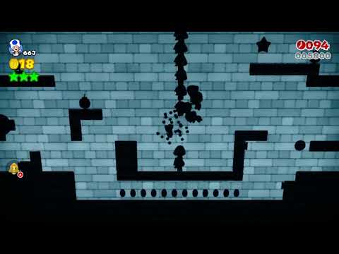 Super Mario 3D World (Switch) 10-4 Speedrun - Time: 13 (TWR)