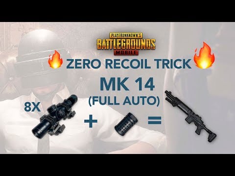 Mk14 Pubg Mobile Spray on 8X | Senstivity