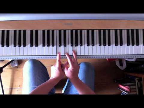 Practising 1-4-5 piano chords