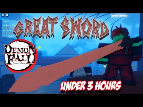 FASTEST Way To Get "The Great Sword" & 100 Broken Nichirin Blades + Showcase | Demon Fall