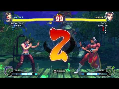 DX MATSUKO [Ibuki] vs TACUx [Chun] 1/2 SSF4 Japanese Online Ranked Matches - TRUE-HD