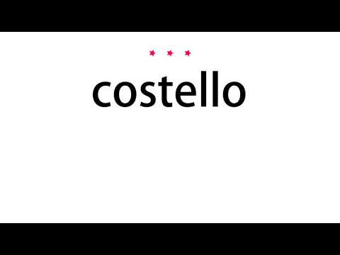 How to pronounce costello - Vocab Today