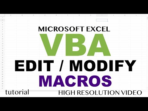 Edit Macros - Excel VBA , Modify Recorded Macros - Part 10