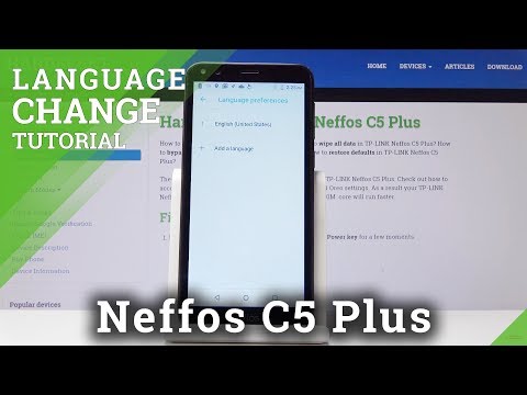 How to Change Language in TP-LINK Neffos C5 Plus - Language Settings