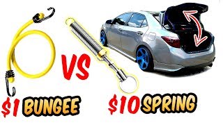 $1 Bungee cord VS $10 Trunk Lift spring Fix