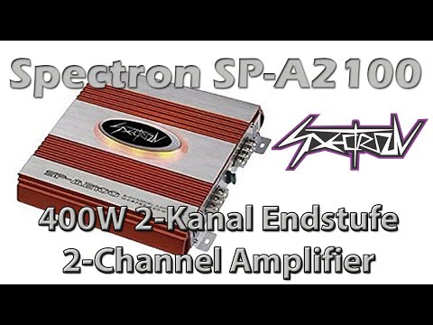Spectron SP-A2100 Endstufe Verstärker Auto orangene Version 2 Kanal 400W Car Amplifier Spectron