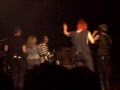 A fan onstage with MCR during Our Lady Of Sorrows ...