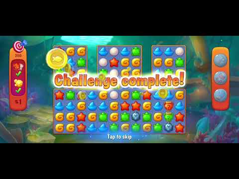 Fishdom gameplay level 2110