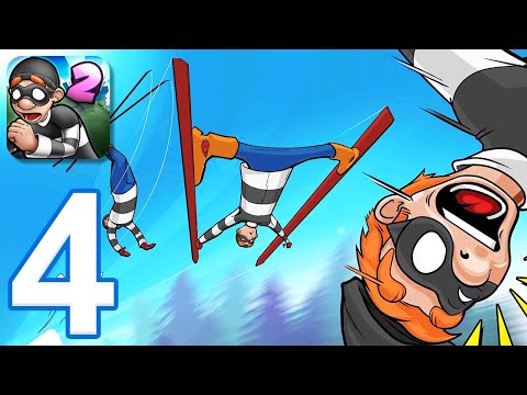 Robbery Bob 2 - Gameplay Walkthrough Part 4 - Pilfer Peak: Levels 1-20 (iOS, Android)
