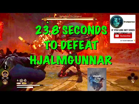 23.8 SECONDS TO DEFEAT HJALMGUNNAR THE UNFORGIVER IN FORGOTTEN SAGA ACValhalla