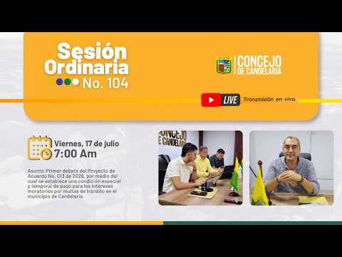 SESIÓN ORDINARIA No.104
