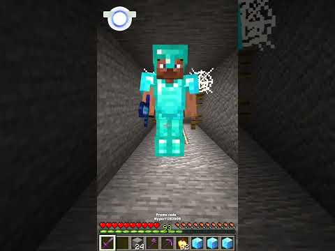 Hyper Gaming - Minecraft: Herobrine Saves Steve With Epic Loot (Call Me By Your Name)-#shorts