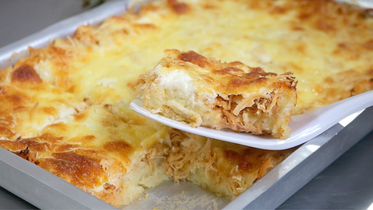 1 Creme de Leite + 2 Ovos: SÓ MEXER TUDO! A Famosa TORTA SALGADA de Massa Mole! RECEITA DE FAMÍLIA
