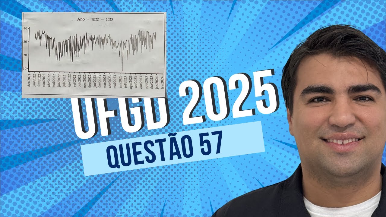 UFGD 2025 - QUESTÃO 57 - O banco de dados meteorológicos da Estação Automática "Embrapa Dourados",